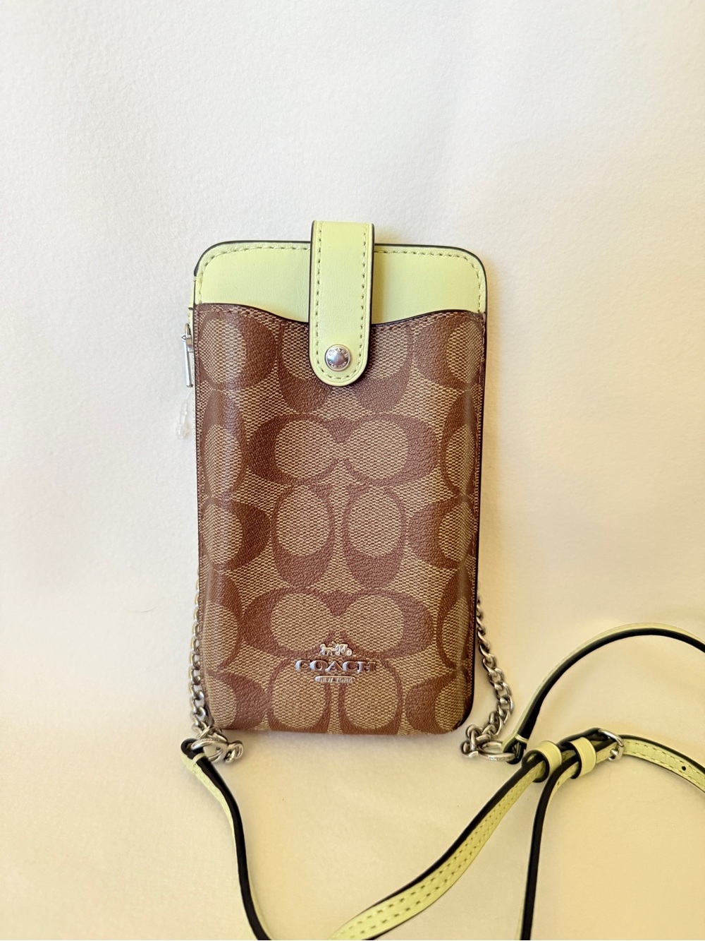 coach Phone Crossbody In Signature Canvas c7397